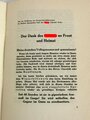 "Rede Adolf Hitlers zur Eröffnung des 3. Kriegs-Winterhilfswerkes im Berliner Sportpalast am 3. Oktober 1941, 23 Seiten, DIN A5