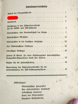 "Führerinnendienst Obergau Niedersachsen 8", Juni/Juli 1939, Folge 2/3, 64 Seiten, DIN A5