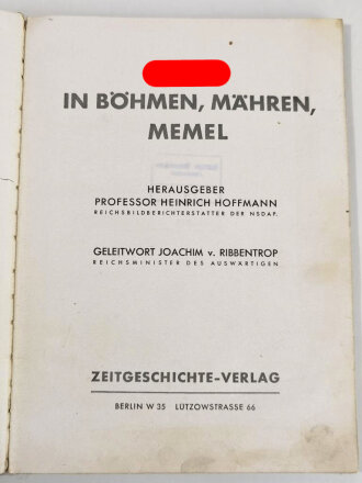 "Hitler in Böhmen-Mähren-Memel"...