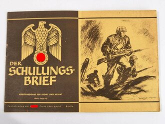 Der Schulungsbrief, 15. Folge 1944, 16 Seiten, Feldpostausgabe