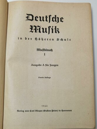 "Deutsche Musik in der Höheren Schule Musikbuch...