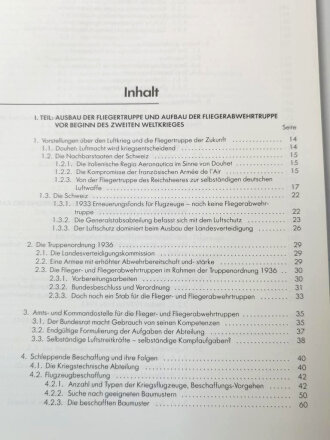 "Die Schweizer Flieger- und Fliegerabwehrtruppen1939-1945 Aufträge und Einsatz", Rutschmann, Thun, 1989, 396 Seiten, guter Zustand