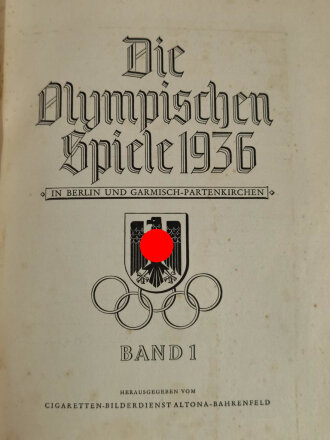 "Olympia 1936" - Band 1 Die Olympischen Spiele 1936 in Berlin und Garmisch-Partenkirchen, 127 Seiten, komplett