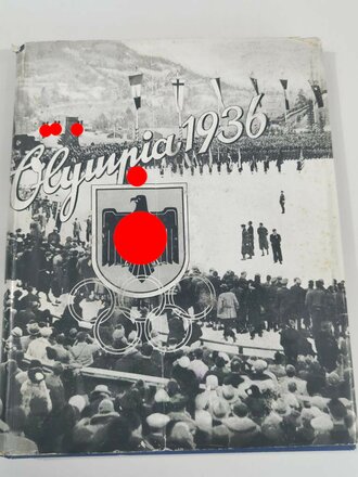 "Olympia 1936" - Band 1 Die Olympischen Spiele 1936 in Berlin und Garmisch-Partenkirchen,  keine Bilder eingeklebt!, 127 Seiten, stockfleckig