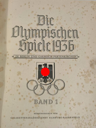 "Olympia 1936" - Band 1 Die Olympischen Spiele...