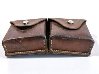 Schweiz, Patronentasche aus Leder datiert 1951, angetrocknet