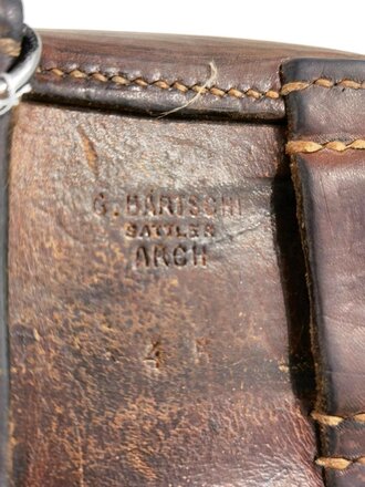 Schweiz, Patronentasche aus Leder datiert 1945