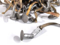 Metallbeschlag zum befestigen der Trageriemen am Tornister der Wehrmacht. Aluminium, gebraucht, sie erhalten ein ( 1) Stück