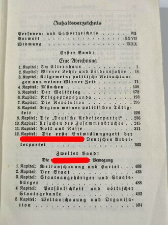 Adolf Hitler "Mein Kampf" Blaue Ganzleinenausgabe, 60 Auflage, guter Zustand