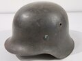 Heer, Stahlhelm Modell 1942. Originallack, Futter original verbaut, Glocke ?62, Innenfutter Kopfgrösse 54