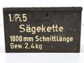 Transportkasten zur Sägekette für Kraftsäge KS43  der Pioniere. Originallack, ungereinigt