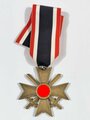 Kriegsverdienstkreuz 2. Klasse mit Schwerter am Band. Buntmetall, Hersteller 6 im Bandring  für Fritz Zimmermann, Stuttgart