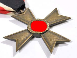 Kriegsverdienstkreuz 2. Klasse ohne Schwerter mit Bandrest. Buntmetall. Hersteller 60 im Bandring für Katz & Deyle, Pforzheim