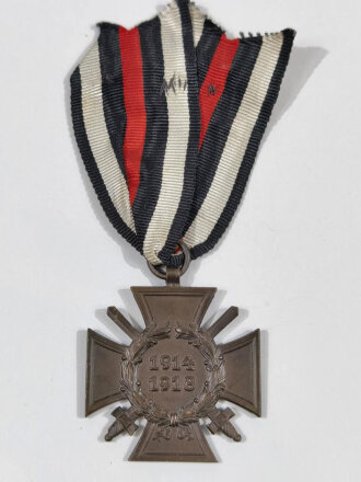 Ehrenkreuz für Frontkämpfer mit Schwerter am Band , Hersteller R.V. Pforzheim 21