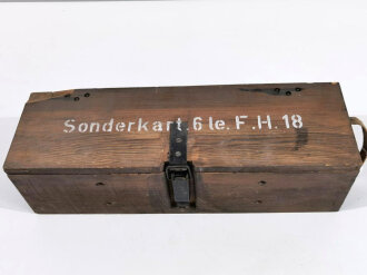 Transportkasten "Sonderkartusche 6 leichte Feldhaubitze 18" der Wehrmacht