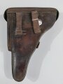 1.Weltkrieg, Pistolentasche für P08, Kammerstück von 1913. Ungereinigt