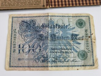 Kriegs Banknotentasche 1914 1915, guter Zustand
