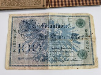 Kriegs Banknotentasche 1914 1915, guter Zustand