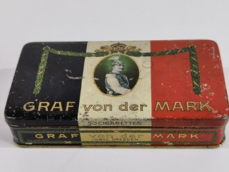 Blechdose "Graf von der Mark" 50 Cigarettes Juwel Dresden