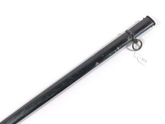 Scheide für einen Degen, Originallack, Gesamtlänge 83cm, Mundblech innen gemessen 23,7mm