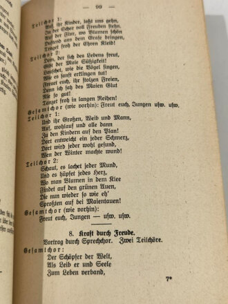 "Fest der Jugend im Dritten Reiche" Neue Stoffe für Schul- und Kinderfeste u.ä.Veranstaltungen, A.Rolf, 132 Seiten