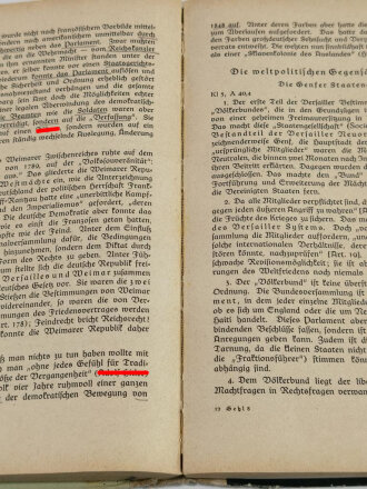 "Geschichte 8. Klasse Oberschulen/Gymnasien", Walther Gehl, Breslau, 1940, 258 Seiten