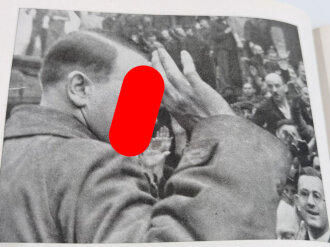 Bildband "Hitler abseits vom Alltag" Heinrich Hoffmann, München 1937, 94 Seiten, unter A4, Schutzumschlag  beschädigt