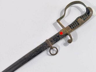 Wehrmacht, Säbel für Offiziere des Heeres. Eickhorn Model1716 "Roon". Scheide Originallack, ungereinigtes Stück