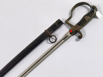 Wehrmacht, Säbel für Offiziere des Heeres. Eickhorn Model1716 "Roon". Scheide Originallack, ungereinigtes Stück