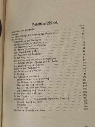 "Mit den Olgadragonern im Weltkrieg", Stuttgart, 1920, 262 Seiten, 3 Übersichtskarten und 19 Skizzen