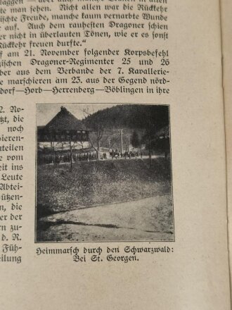 "Mit den Olgadragonern im Weltkrieg", Stuttgart, 1920, 262 Seiten, 3 Übersichtskarten und 19 Skizzen