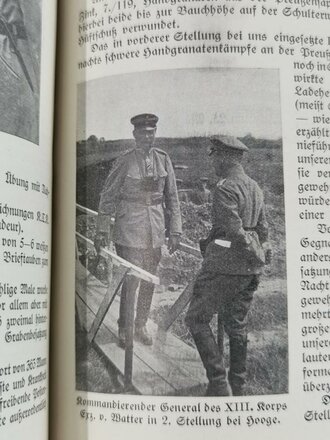 "Das Grenadier-Regiment Königin Olga (1.Württ.) Nr. 119  im Weltkrieg 1914-18", Stuttgart, 1927, 344 Seiten, 60 Skizzen im Anhang