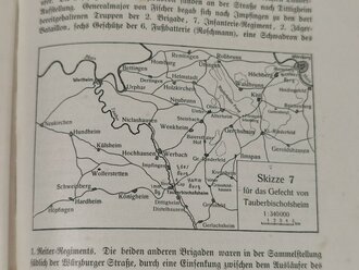 Württemberg "Geschichte des Infanterie-Regiments Kaiser Wilhelm, König von Preußen (2.Württ) Nr. 120 1673-1909", Stuttgart, Skizze im Anhang