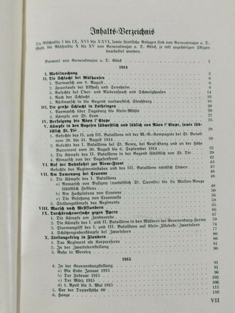 "Das 8. Württembergische Infanterie-Regiment Nr. 126 Großherzog Friedrich von Baden im Weltkrieg 1914-18", Stuttgart, 1929, 376 Seiten + geb. Anhang mit 56 Skizzen
