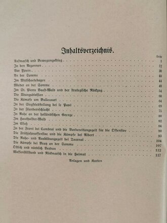 Württemberg "Das Infanterie-Regiment "Kaiser Wilhelm, König von Preußen" (2.Württ.) Nr. 120 im Weltkrieg 1914-18", Stuttgart, 1922, 128 Seiten, 22 Skizzen und 1 Übersichtskarte im Anhang