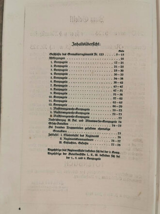 Württemberg "Ehrentafel des Grenadierregiments König Karl (5.Württemberg.) für seine im Weltkriege 1914-18 Gefallenen Verstorbenen und Vermissten Angehörigen, 1928