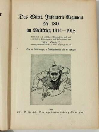 "Das Württ. Infanterie-Regiment Nr. 180  im...