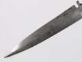 1.Weltkrieg, Messer aus gewaltigem Granatsplitter, Gesamtlänge 44,5cm