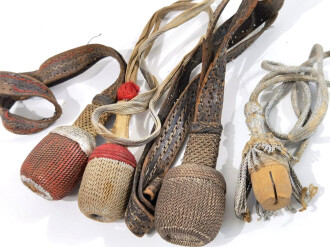 4 Stück Portepees / Säbeltroddeln in schlechtem Zustand