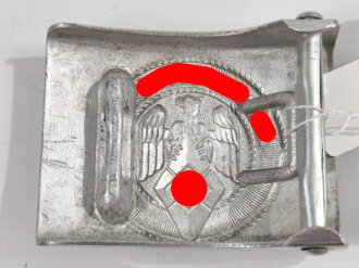 Koppelschloss für Angehörige der Hitlerjugend in sehr gutem Zustand, Aluminium, Hersteller M4/38