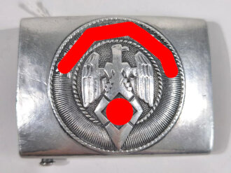 Koppelschloss für Angehörige der Hitlerjugend in gutem Zustand, Aluminium, Hersteller M4/39