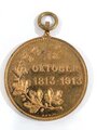 Tragbare Erinnerungsmedaille "18 Oktober 1813-1913" 28mm