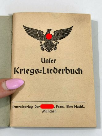 "Unser Kriegs-Liederbuch von der...