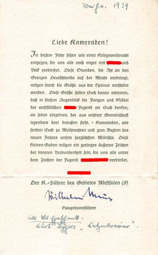 Umfangreicher Papiernachlass eines Hitler Jugend Führers aus Bochum, der bereits 1932 in die Hitlerjugend eintrat.