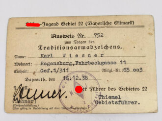 Umfangreicher Nachlass eines Hitler Jugend Streifendienst Führers aus Regensburg