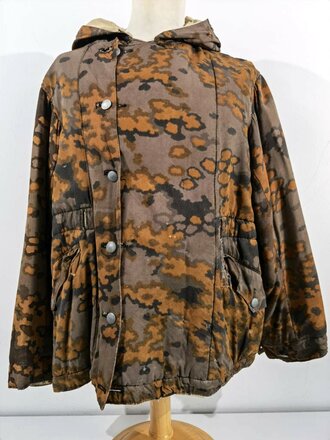 Waffen SS Wintertarnjacke, getragenes, farbfrisches Stück