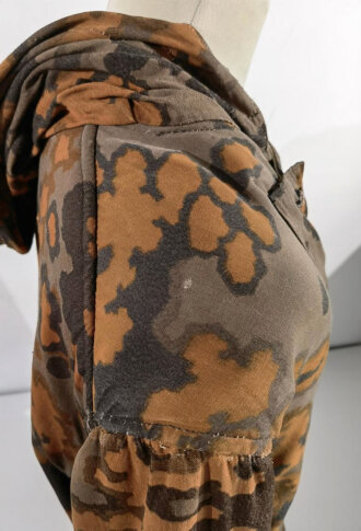 Waffen SS Wintertarnjacke, getragenes, farbfrisches Stück