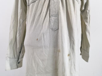 Dienstlich geliefertes Hemd Wehrmacht, getragenes Stück in gutem Zustand