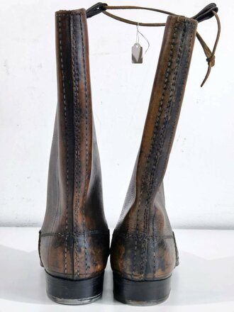 Paar Stiefel für Mannschaften der Wehrmacht, ungetragene Kammerstücke, Sohlenlänge 29,5cm