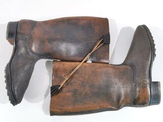 Paar Stiefel für Mannschaften der Wehrmacht, ungetragene Kammerstücke, Sohlenlänge 29,5cm